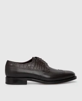 Stefano Ricci Dark Brown Leather Brogues